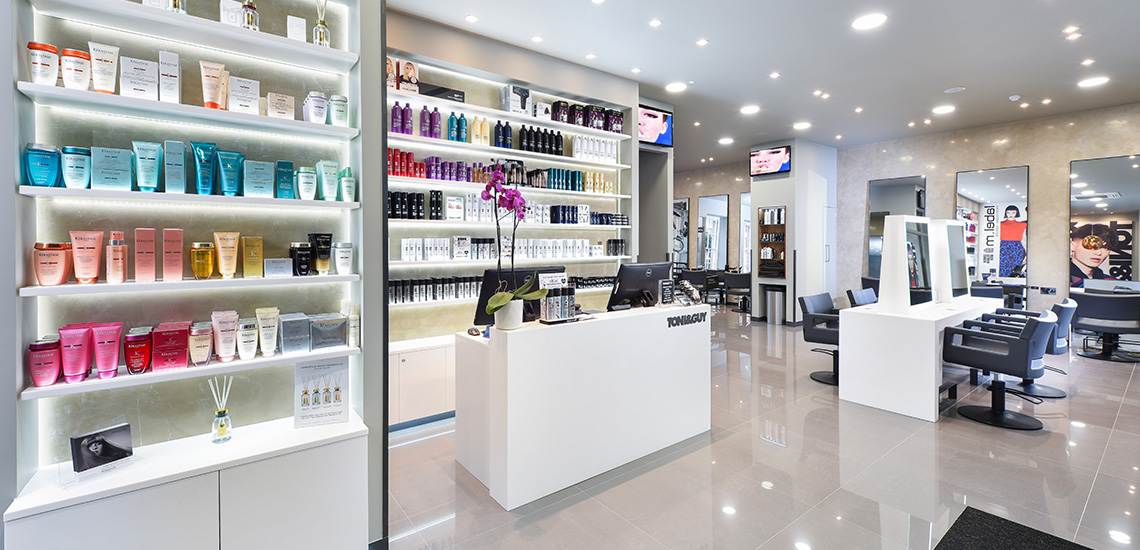 Premier Interior Systems - Toni and Guy - Commercial Bespoke Interior Fit Out