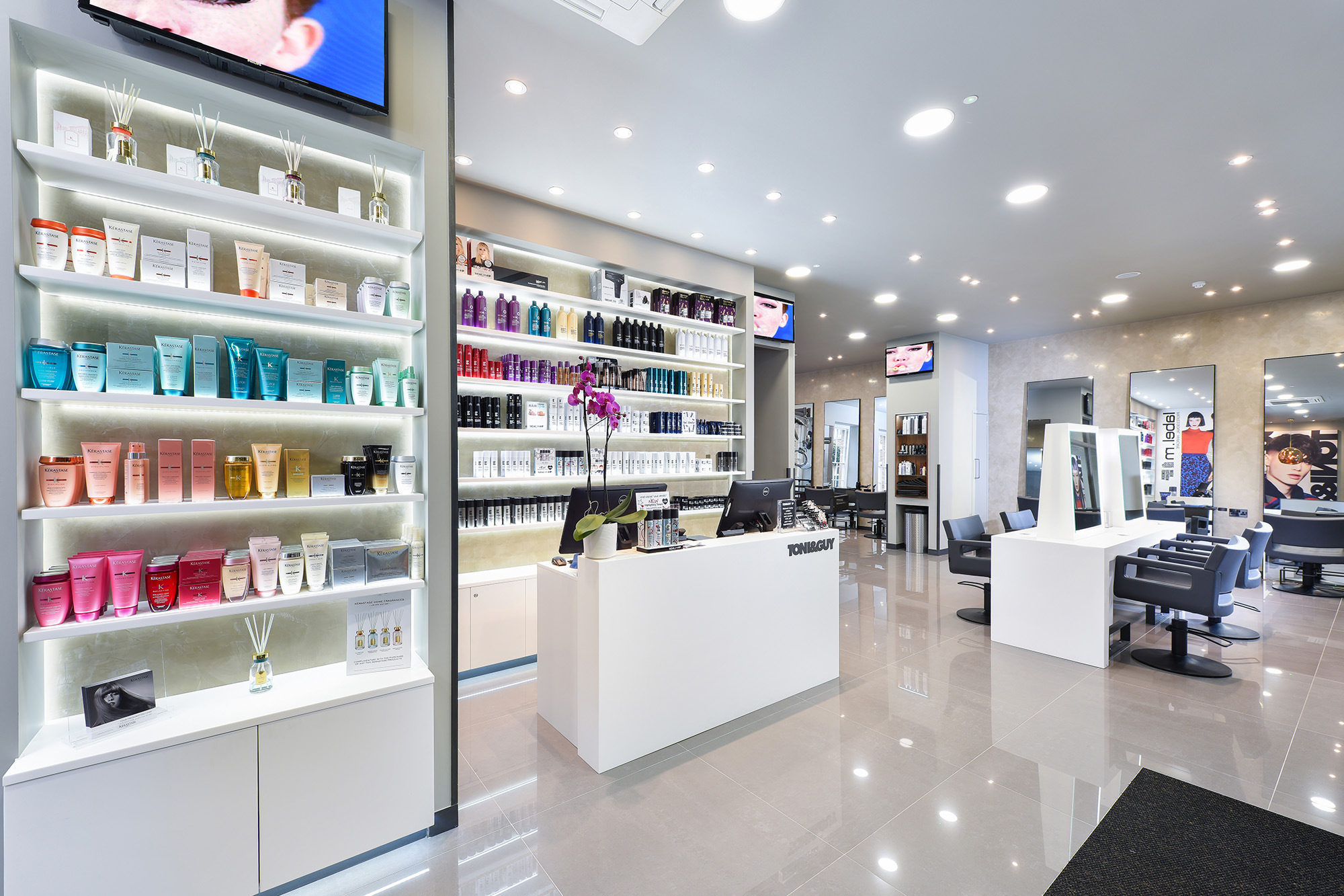 Premier Interior Systems - Toni and Guy - Bespoke Interior Fit Out Commercial Refurbishment